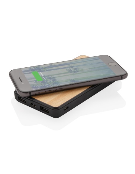 Powerbank wireless da 8.000 mAh in plastica riciclata RCS